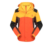 Camel駱駝兒童沖鋒衣2015秋冬新款男女童兩件套三合一戶外登山服5W449112