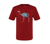 Camel骆驼户外男款T恤圆领纯棉短袖T恤4S225003