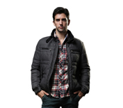 Camel駱駝休閑翻領(lǐng)保暖男士棉服FW12XS080003