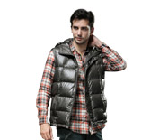 Camel駱駝休閑羽絨男士馬甲FW12MJ080004