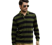 Camel駱駝觸感柔軟男士長袖polo衫FW12TL086001
