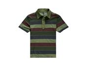 Camel駱駝條紋休閑男士短袖T恤SS12TS029001
