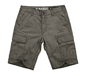 Camel駱駝戶外休閑短褲純棉多袋五分休閑褲4S265009