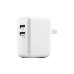 品胜多接口充电头双USBIPad充电器2.4A苹果白