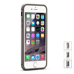 【特价超市】适用于iPhone6Plus保护壳双色一体式金属中框5.5【深空灰】