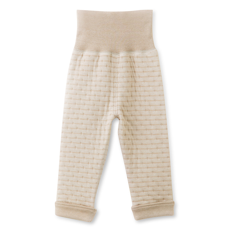 天然彩棉婴童保暖护肚裤三层加厚