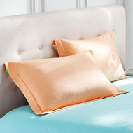 棉绒速暖枕套2只装-柚粉