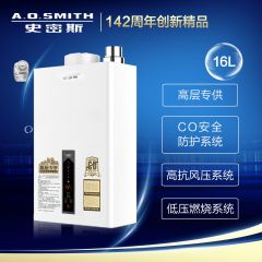 A.O.史密斯 JSQ33-H/HX 专为高层设计 防一氧化碳中毒的燃气热水器 16升