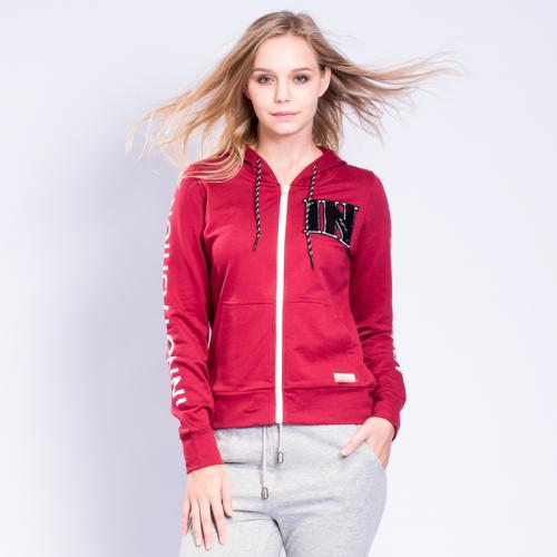 Innofashion尚女款開襟連帽衛衣
