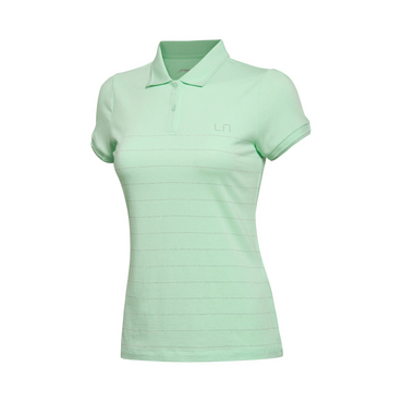 【2016新品】李寧運動生活系列女子修身型短袖POLO衫