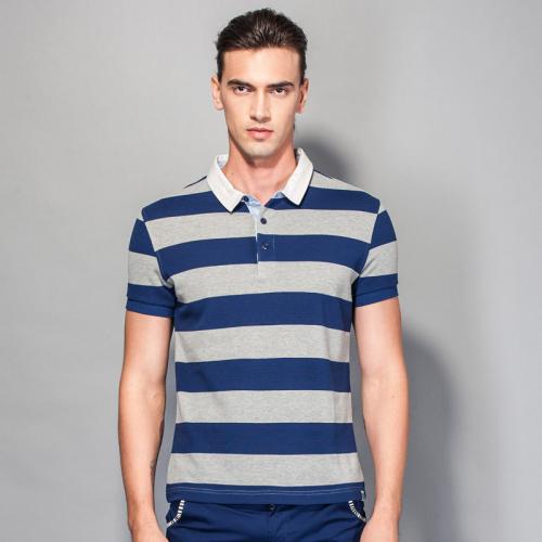 Innofashion尚男款條紋短袖POLO衫