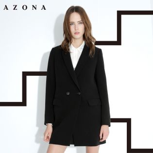 2015歐美極簡風(fēng)氣質(zhì)修身長款西裝大衣A1Q5A0541CT