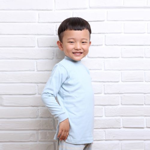 半高領(lǐng)純棉兒童長(zhǎng)袖內(nèi)衣