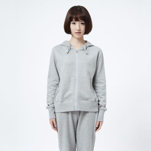 水洗精梳棉開襟女式衛衣家居套裝
