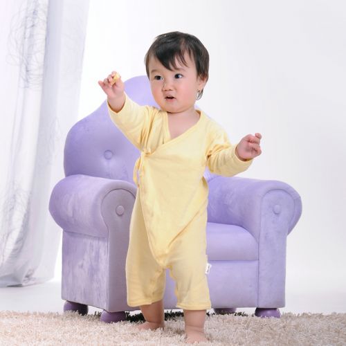 秋冬純棉嬰兒長袖哈衣(0-9個月)
