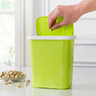 桌面零食垃圾桶弹盖式-绿