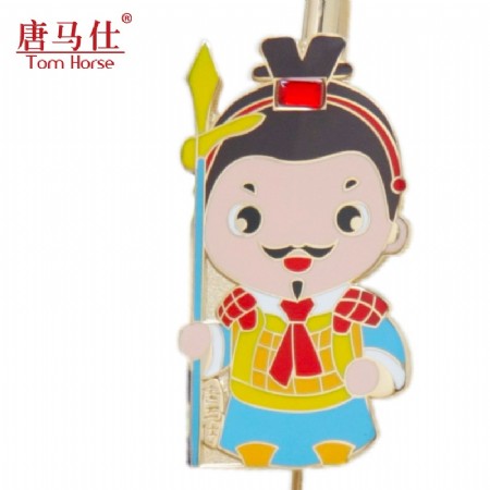 景泰藍兵馬俑書簽