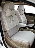 威威汽車座套正品2013新款半截套夏季加厚女性蕾絲座椅套CV6001