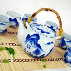 景德鎮高檔骨瓷茶杯茶壺家居飾品時尚擺件茶具批發