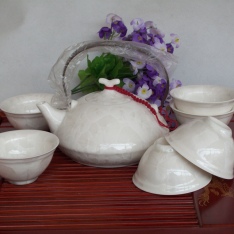 景德镇7头白色经典陶瓷茶具高档礼品茶具