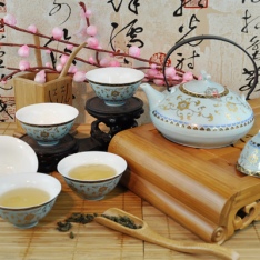 景德鎮7頭白金展優質骨瓷茶具