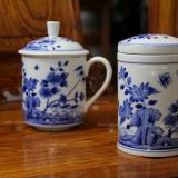 手繪青花茶友--春光明媚