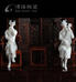梦江南2德化陶瓷彩色古典仕女美女人物雕塑弹奏乐器家居办公工艺摆件