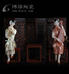 梦江南1德化陶瓷彩色古典仕女美女人物雕塑弹奏乐器家居办公工艺摆件