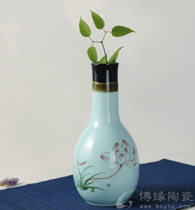 花瓶桌面擺設(shè)手繪花插