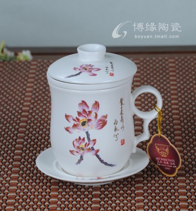 花之君子四件杯