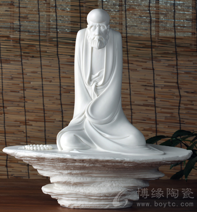 禪家居鎮宅人物擺件手工雕塑陶瓷禮品佛教用品