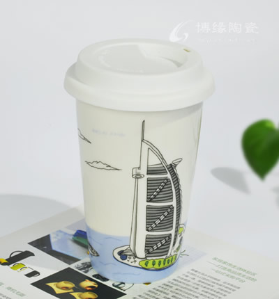 迪拜船酒店雙層隔熱杯