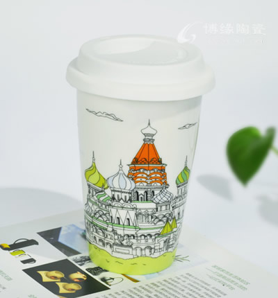 俄羅斯教堂雙層隔熱杯