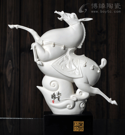凌云騅(活動物價:488),陶瓷馬,生肖馬,禮品家居擺件馬,領導禮品瓷