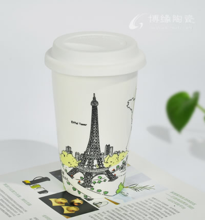 埃菲爾鐵塔雙層隔熱杯