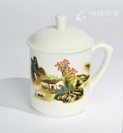 山水直桶杯