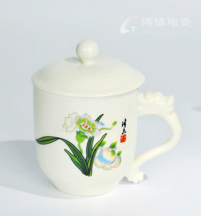 水仙龍把手杯