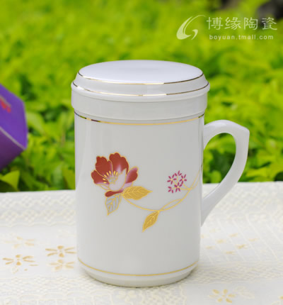 金花三件杯
