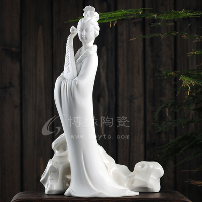 四大美女-王昭君德化白瓷古典仕女四大美女家居辦公工藝品擺件