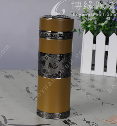祥云玉瓷保溫杯3號