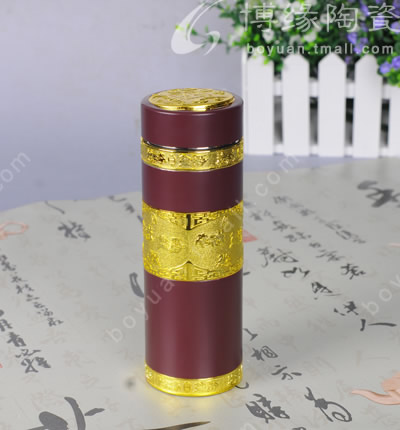祥云玉瓷保溫杯1號