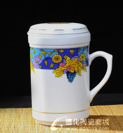 繁花似錦三件杯