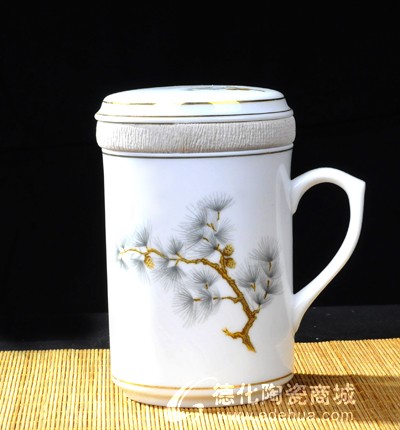 青松三件杯