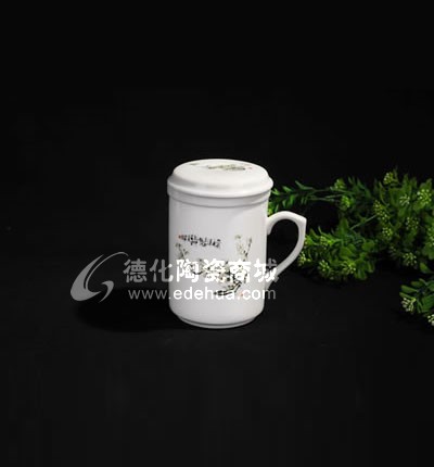 手繪梅花三件杯