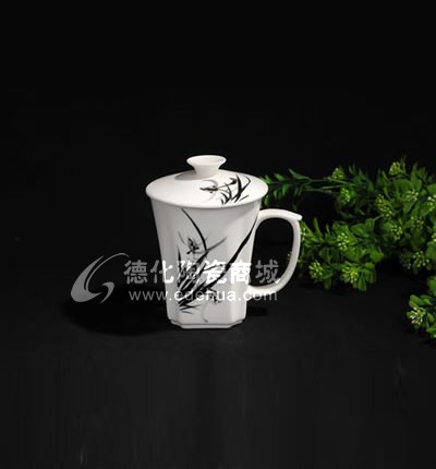 手繪蘭花個人杯