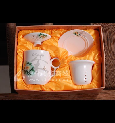 山茶花四件杯組