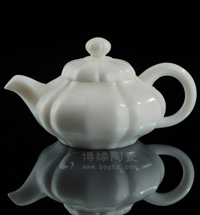 瓜壺玉瓷壺高檔茶壺高檔會所茶具送禮佳品