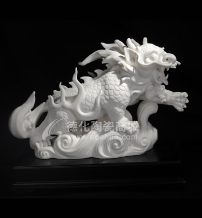 金銀吼/德化陶瓷/陶瓷工藝品/動物瓷塑/辦公擺件