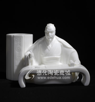 孫子(筆筒)/陶瓷工藝品/德化陶瓷/人物瓷塑