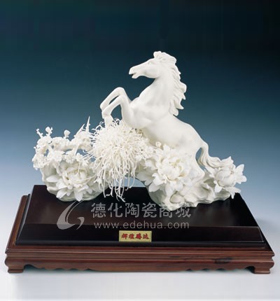 輝煌騰達/陶瓷工藝品/德化陶瓷/花卉瓷雕/居家擺件